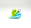 Two-Tone Heart Lampwork Glass Charm